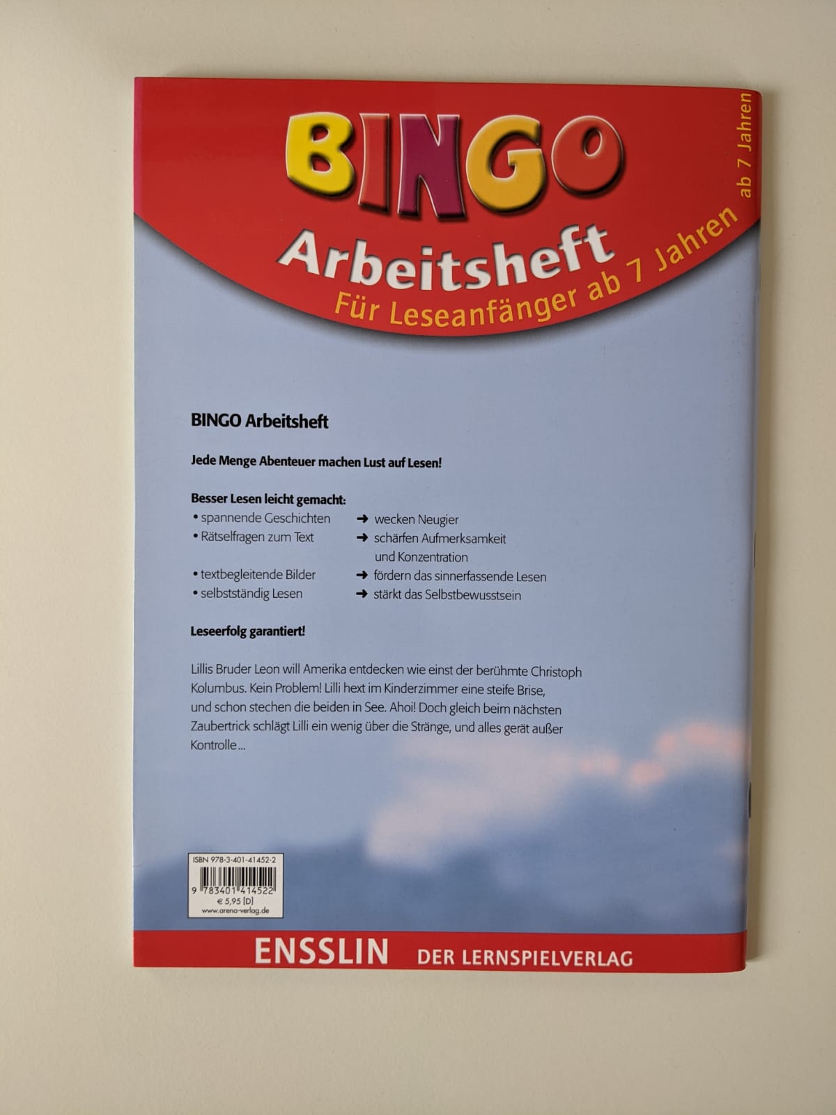 BINGO Arbeitsheft - Hexe Lilli entdeckt Amerika