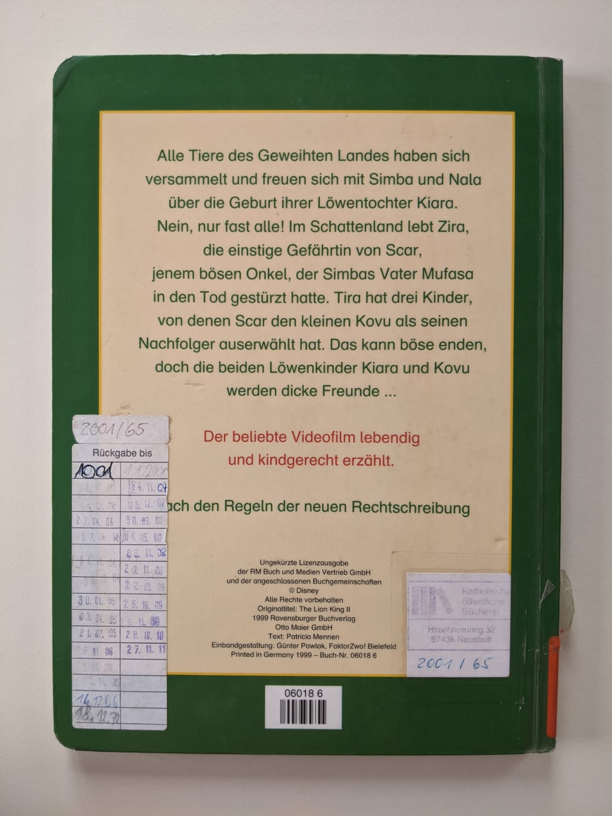 Der König der Löwen II - Simbas Königreich