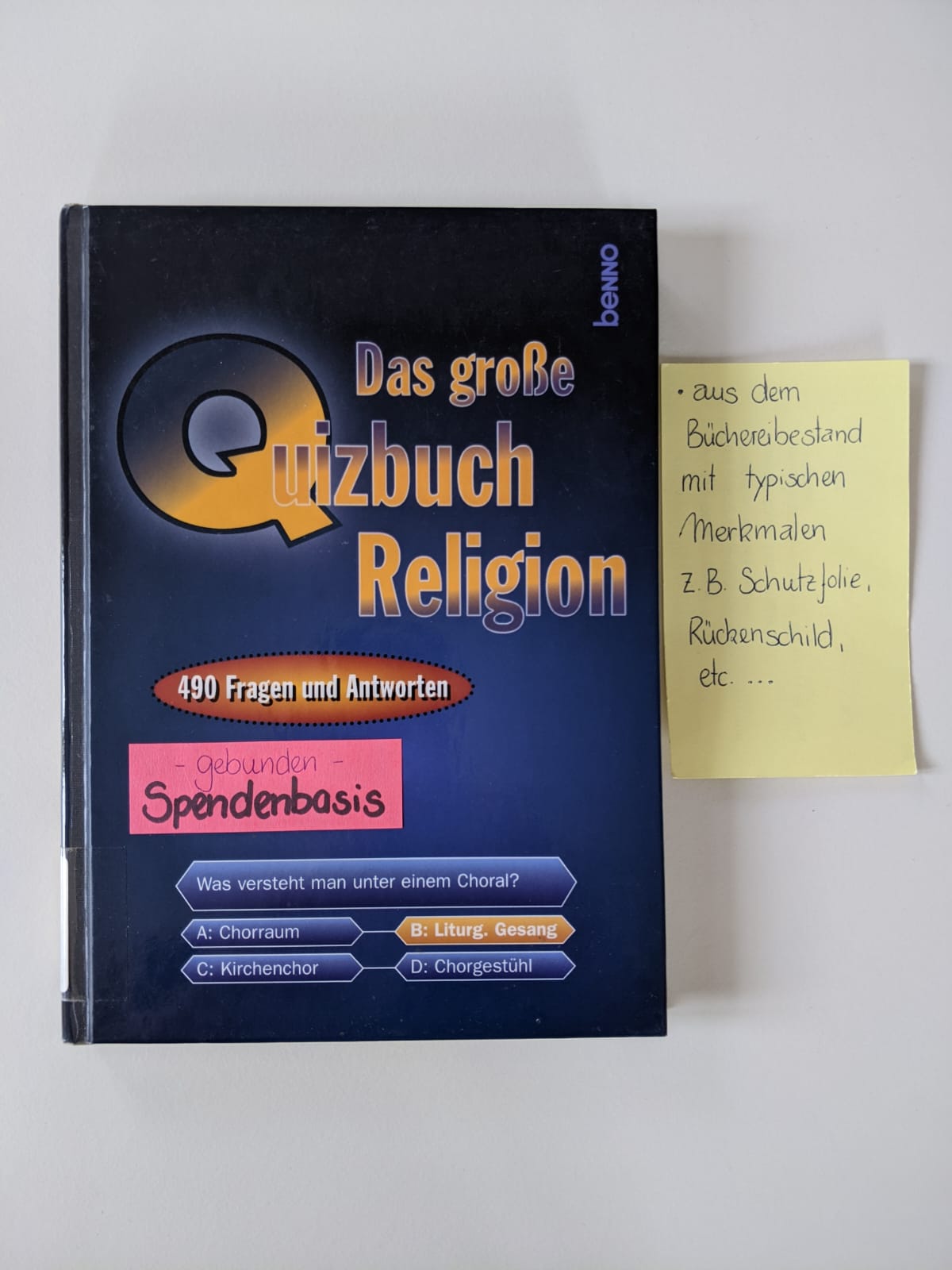 Das große Quizbuch Religion