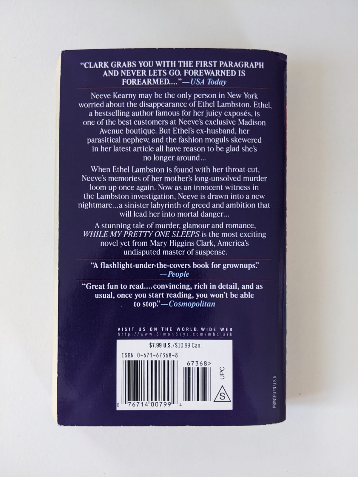 Englisch - Mary Higgins Clark - While my pretty one Sleeps