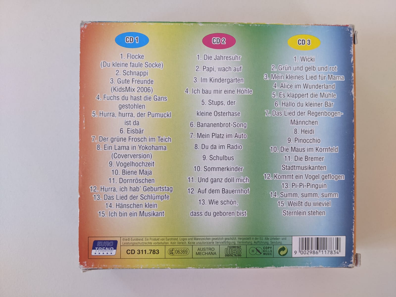 Die beliebtesten Kinderlieder - 3CD-Box