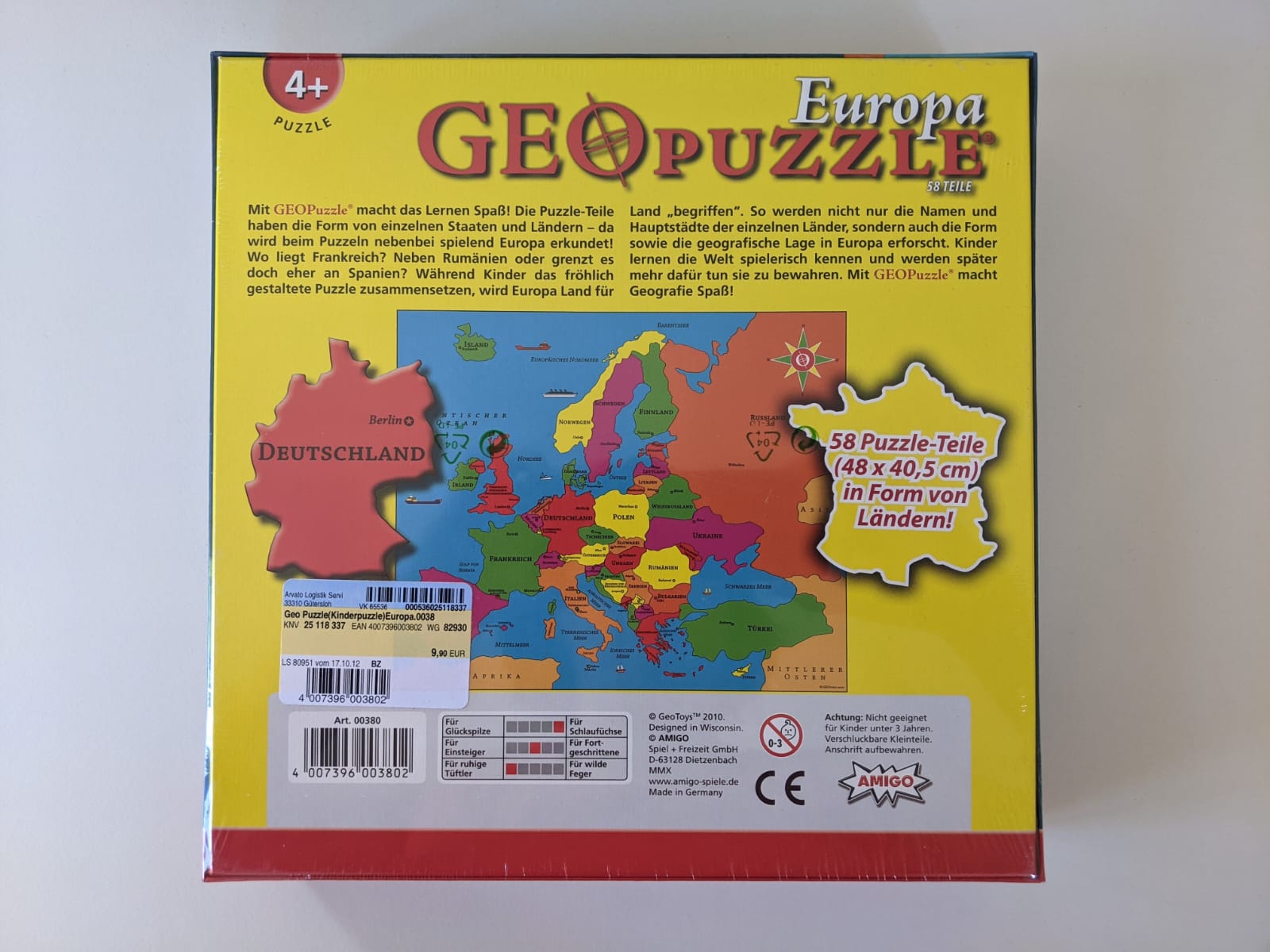 Geopuzzle Europa